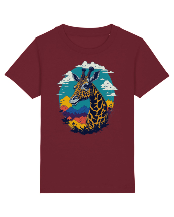 Girafa semiprofil Burgundy