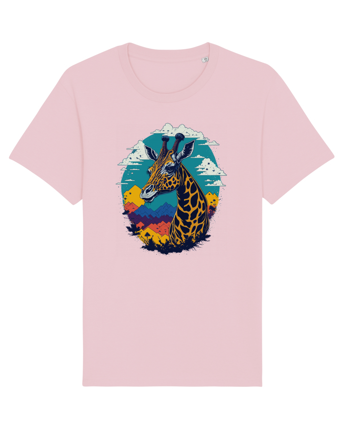 Tricou mânecă scurtă Unisex Rocker Cotton Pink