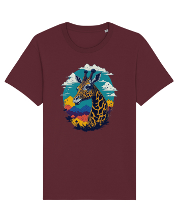 Girafa semiprofil Burgundy