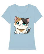 Kitty Tricou mânecă scurtă guler larg fitted Damă Expresser