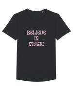 BELIEVE IN MAGIC Tricou mânecă scurtă guler larg Bărbat Skater