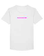 you can do hard things Tricou mânecă scurtă guler larg Bărbat Skater