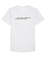 if? Tricou mânecă scurtă guler larg Bărbat Skater