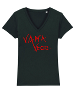 Vama Veche Red Tricou mânecă scurtă guler V Damă Evoker