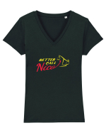 Better Call Nico Tricou mânecă scurtă guler V Damă Evoker