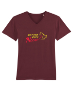 Better Call Nico Tricou mânecă scurtă guler V Bărbat Presenter