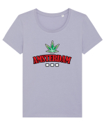 Amsterdam Tricou mânecă scurtă guler larg fitted Damă Expresser