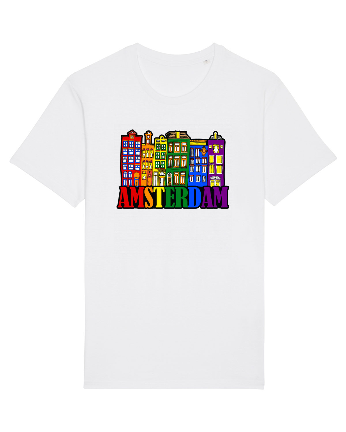 Tricou mânecă scurtă Unisex Rocker White