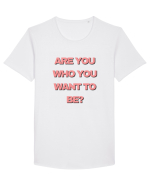 are you who you want to be? Tricou mânecă scurtă guler larg Bărbat Skater