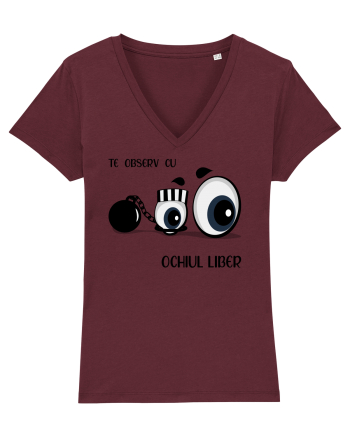 Te observ cu OCHIUL LIBER Burgundy