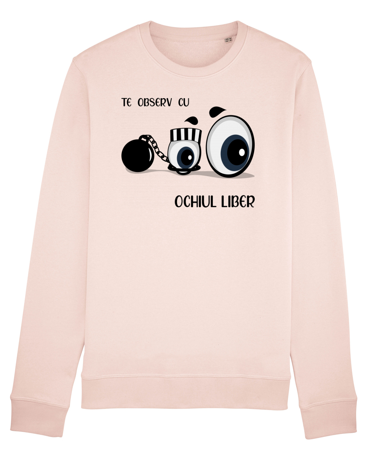 Bluză mânecă lungă Unisex Rise Candy Pink