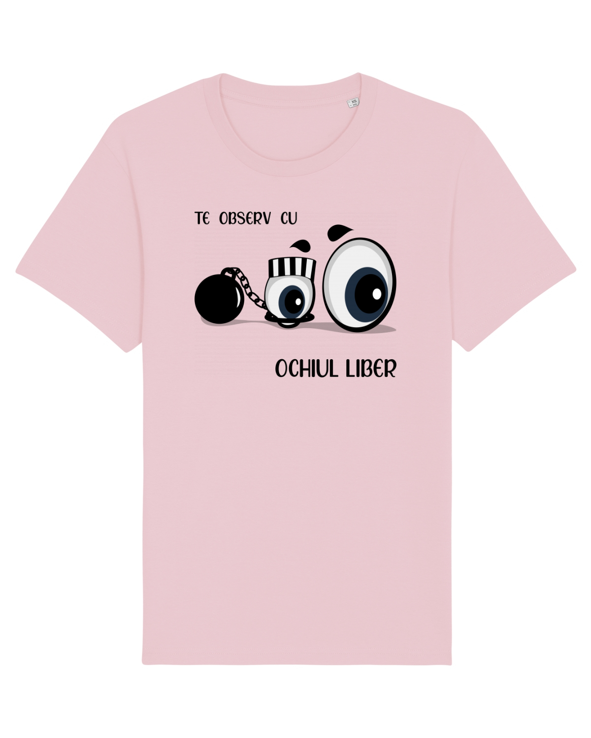 Tricou mânecă scurtă Unisex Rocker Cotton Pink