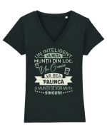 I love palincă Tricou mânecă scurtă guler V Damă Evoker