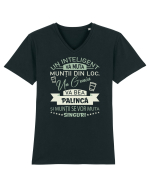 I love palincă Tricou mânecă scurtă guler V Bărbat Presenter