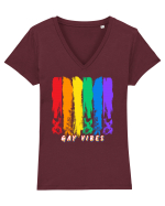Gay Vibes Tricou mânecă scurtă guler V Damă Evoker