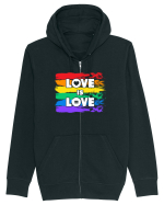 Love is Love Hanorac cu fermoar Unisex Connector