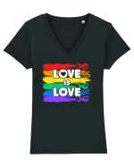 Love is Love Tricou mânecă scurtă guler V Damă Evoker