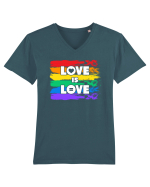 Love is Love Tricou mânecă scurtă guler V Bărbat Presenter