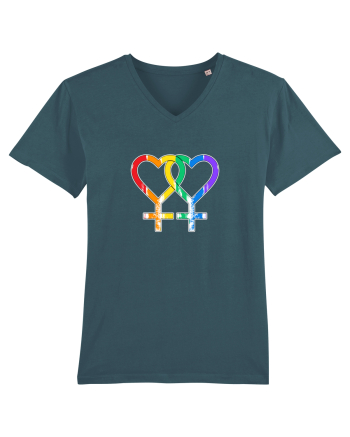 Lesbian Vintage Hearts Symbol Stargazer
