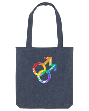 Gay Vintage Hearts Symbol Midnight Blue