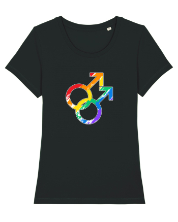 Gay Vintage Hearts Symbol Black