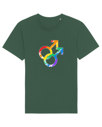 Gay Vintage Hearts Symbol Bottle Green