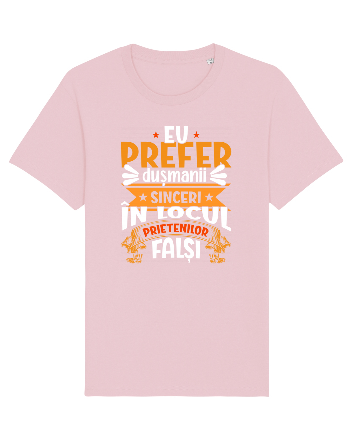 Tricou mânecă scurtă Unisex Rocker Cotton Pink