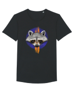 Raccoon Tricou mânecă scurtă guler larg Bărbat Skater