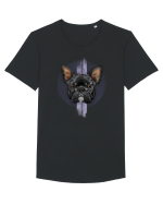 French Bulldog Tricou mânecă scurtă guler larg Bărbat Skater