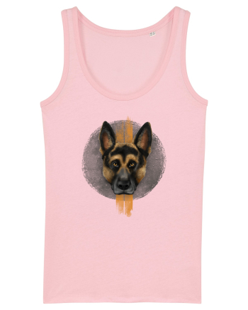German Shepherd Cotton Pink