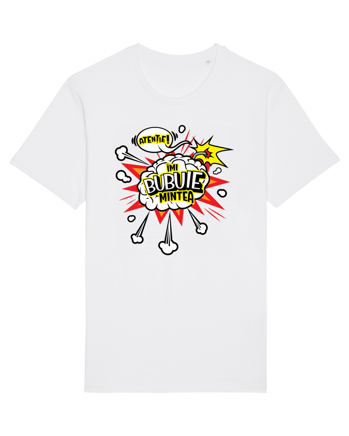 Tricou mânecă scurtă Unisex Rocker White