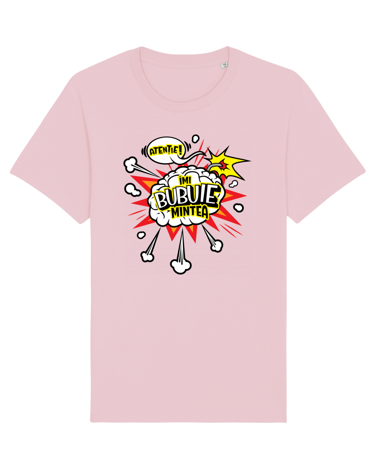 Tricou mânecă scurtă Unisex Rocker Cotton Pink