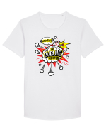 Îmi bubuie mintea Tricou mânecă scurtă guler larg Bărbat Skater