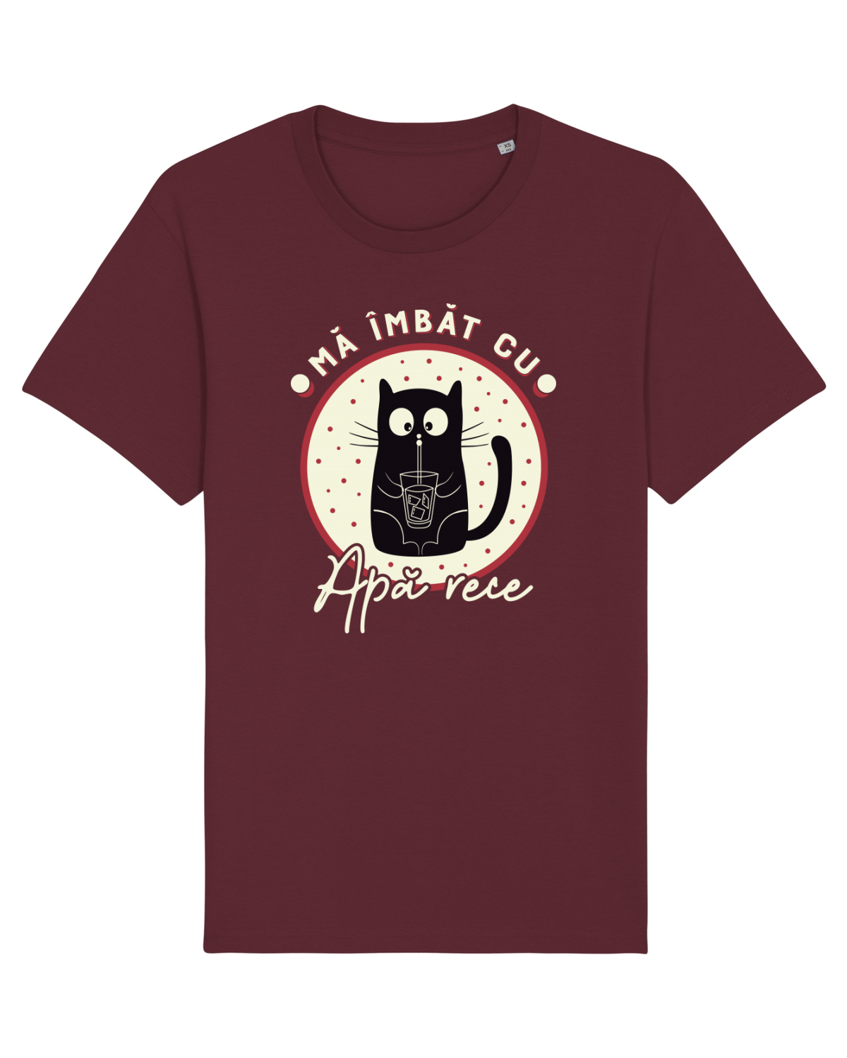 Tricou mânecă scurtă Unisex Rocker Burgundy