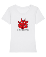 Ai dat de Dracu' Tricou mânecă scurtă guler larg fitted Damă Expresser