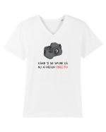 Când ți se spune că nu ai niciun obiectiv Tricou mânecă scurtă guler V Bărbat Presenter