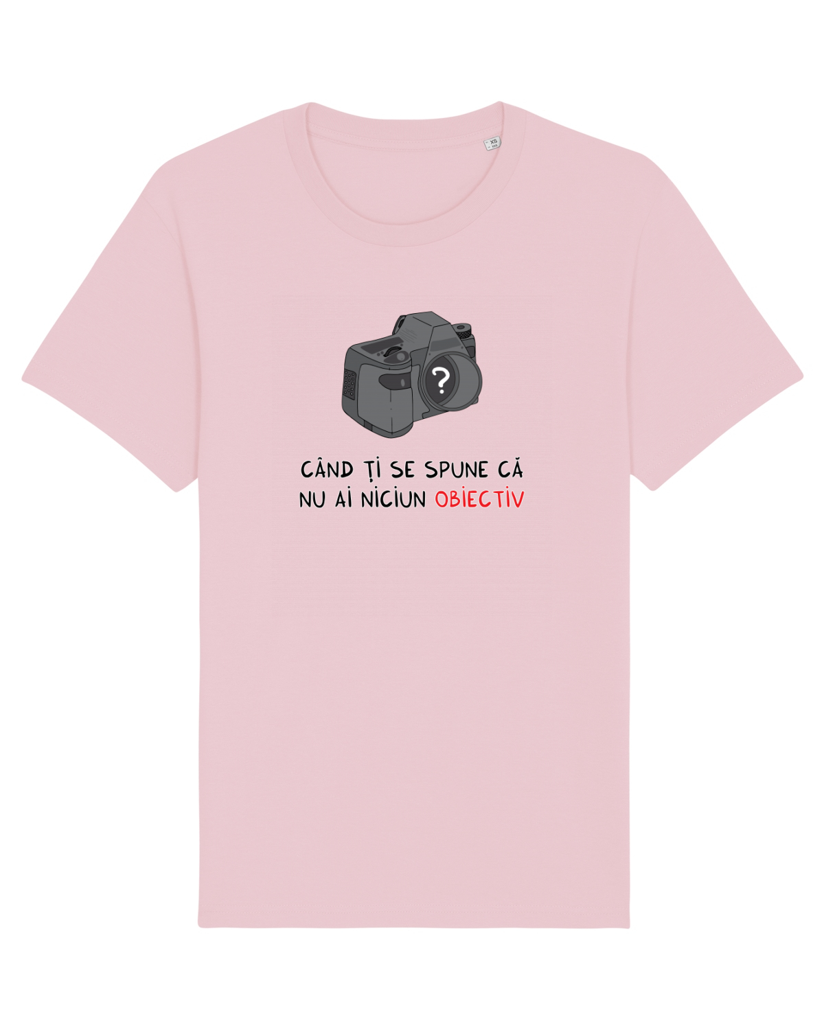 Tricou mânecă scurtă Unisex Rocker Cotton Pink