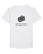 Când ți se spune că nu ai niciun obiectiv Tricou mânecă scurtă guler larg Bărbat Skater