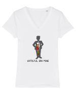 Artistul din mine Tricou mânecă scurtă guler V Damă Evoker