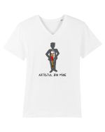 Artistul din mine Tricou mânecă scurtă guler V Bărbat Presenter
