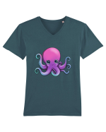 Baby octopus Tricou mânecă scurtă guler V Bărbat Presenter