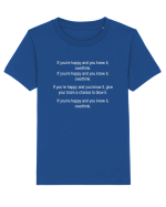 If you're happy and you know it OVERTHINK Tricou mânecă scurtă  Copii Mini Creator