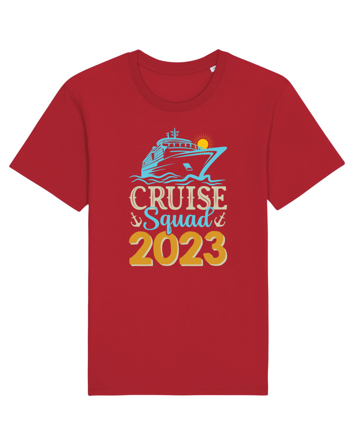 Tricou mânecă scurtă Unisex Rocker Red