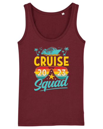 Cruise Squad 2023 Retro Glasses Burgundy