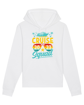 Cruise Squad 2023 Retro Glasses White