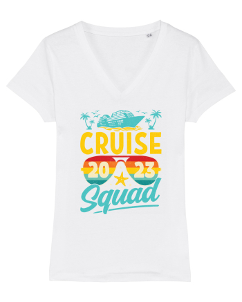 Cruise Squad 2023 Retro Glasses White