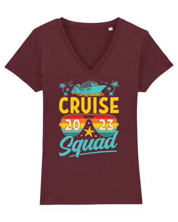 Cruise Squad 2023 Retro Glasses Burgundy