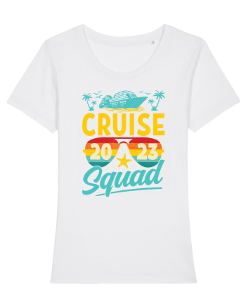 Cruise Squad 2023 Retro Glasses White