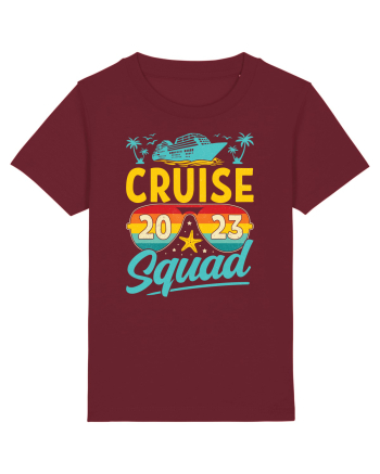 Cruise Squad 2023 Retro Glasses Burgundy