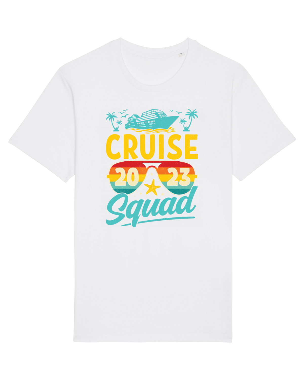 Tricou mânecă scurtă Unisex Rocker White